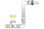 Vandlås EXHAUSTO tilbyder også vandlås til aggregatets kondensafløb i dimension DN32.