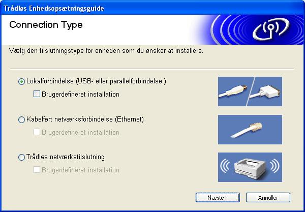 Trin 2 1 1 For brugere af USB-interface (For 98/98SE/Me/2000 Professional/XP) USB Vigtigt! Kontrollér, at du har udført instruktionerne fra trin 1 Opsætning af maskinen på side 4-11.