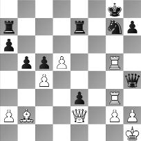 36. T5g4 Her var jeg lidt i tidnød, og derfor missede jeg det stærke 36. Lxg7! Txg7 37. Dxe3 h6 (De8 mat truede, og 37... Txg5 38. Txg5+ er bare mat) 38. De6+ Kh7 39. Df5+ Kg8 40. T5g4! Dd8 41.