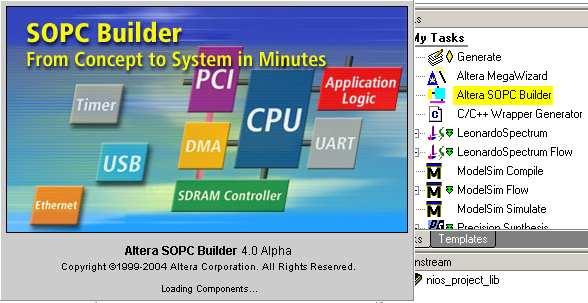 0 integration Easy SOPC Builder