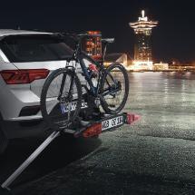 Cykelrail til Volkswagen Premium cykelholdere Cykelrailen gør det nemmere at kører cykel op på