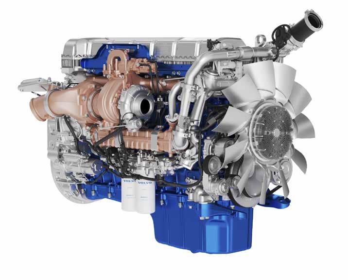 Volvo D13TC-motoren Kraftfuld, men stadig brændstoføkonomisk. I hjertet af Volvo FH med I-Save finder man den nye, topmoderne 13-liters motor med Turbo Compound-teknologi.