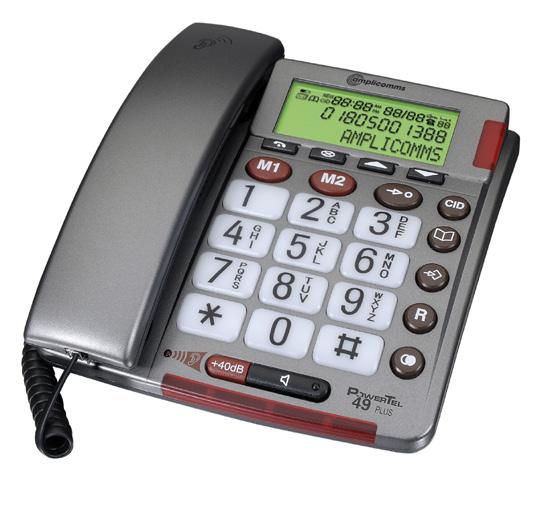 Ergophone S 510 Phonic Ear Forstærkertelefon med teleslynge og nødkaldstast. Ergophone S 510 Phonic Ear er en forstærkertelefon med indbygget teleslynge, store taster og nødkaldsfunktion.