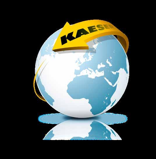 Over hele verden Som en af verdens største kompressorproducenter er KAESER KOMPRESSORER repræsenteret over hele verden gennem et tæt netværk af filialer, datterselskaber og autoriserede partnere i