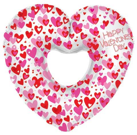Jumbo Heart Shapes 31 ILY Heart Cascade Heart w/ Hole 234153
