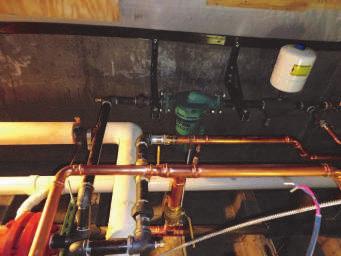 In the Church basement, just under the Sacristy, the heang and cooling experts are replacing the