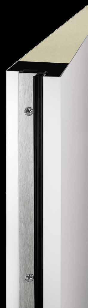 Stål- / aluminiumindgangsdør Thermo46 UD-værdi ned til 1,1 W/(m² K)* RC 2 Certificeret sikkerhed Som ekstra udstyr Alle Thermo46 døre er udstyret med fuldt dækkende, 46 mm tykt stål dørblad