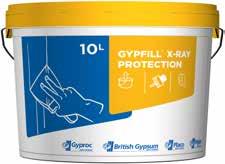 Gypfill X-Ray Protection spartelmasse Færdigblandet lufttørrende spartelmasse indeholdende bariumsulfat til spartling af X-Ray-pladesamlinger for opnåelse af komplet
