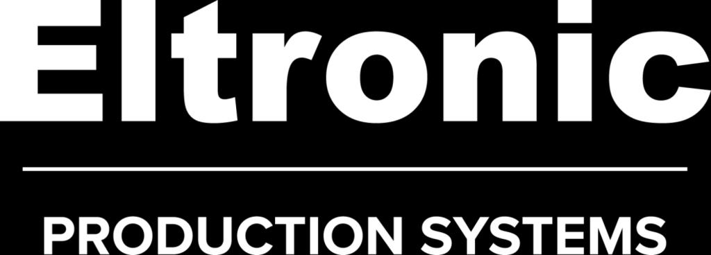 Eltronic - Production Systems 24/7 call center VPN support Predictive Maintenance Performance visualization Digitale & intelligent products Digital data collection