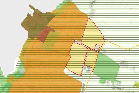 Arealet er udlagt ved landsplandirektiv i 2010 og omfattet af kommuneplanramme