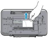 Printerens indre Hvis papiret sidder fast inden i printeren, skal du åbne rensedækslet i bunden