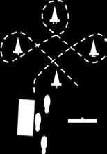 Øvet klassen 102. Kløverbladet Øvelsen består af 4 kegler, der placeres 2-2½ meter fra hinanden i kløverbladsform. Det afhænger af banens forløb hvordan Kløverbladet skal startes.
