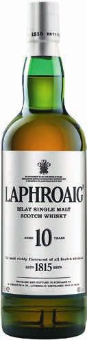 1 liter = 421,65 295 2 Bowmore Islay single malt scotch whisky 12-års, Varm og lækker med fin aroma af mørk chokolade, pære og citrusfrugt samt tørverøg.