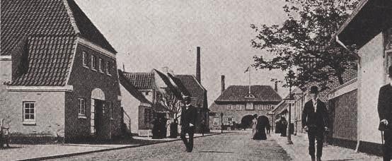 Ideal stationsby (øverst stationsbyen fra landsudstillingen 1909 i Aarhus) og