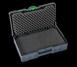 Kuffertsystemer Systainer³ L Systainer³ L med rasterindlæg Kuffertsystemer Systainer³ L praktisk og robust systemkuffert til sikker og ordentlig opbevaring og transport af håndværktøj, smådele og