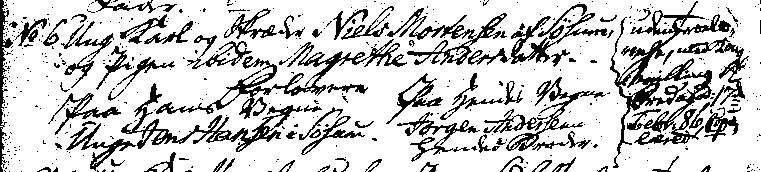 KB Stenløse 1786 op 143 nr 6 Margrethe gift 17/2 Ungkarl og Skrædder Niels Mortensen af Søsum og Pigen ibidem Magrethe Andersdatter.