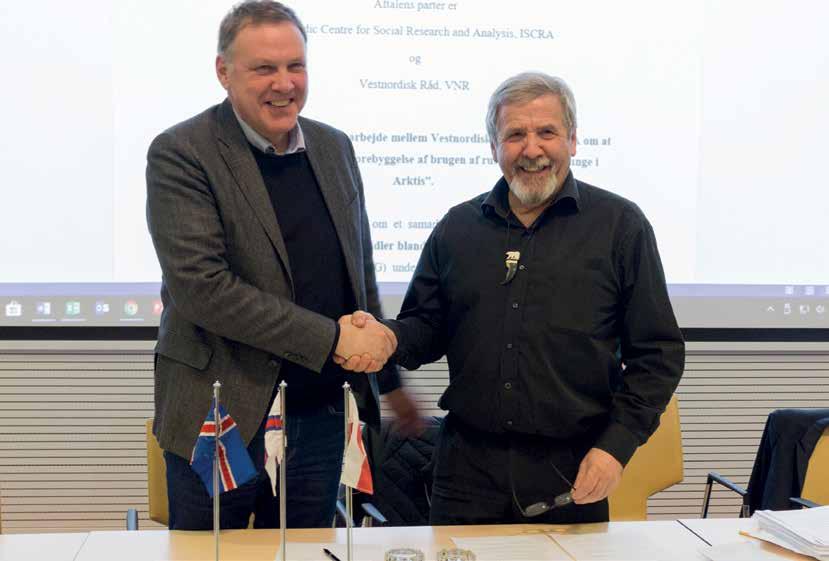 KAPITEL 12 Vestnordisk Råd indgik en hensigtserklæring med The Icelandic Centre for Social Research and Analyses (ISCRA) om at samarbejde om projektet