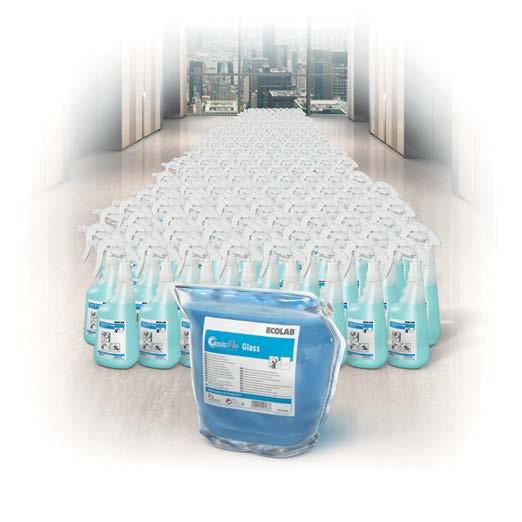 sikkerheden for dine medarbejdere En pose svarer til op imod 1000 sprayflasker, der kan genbruges * Reducering