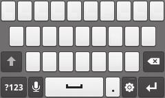 Skifte tastaturtype Du kan skifte tastaturtypen. Tryk i feltet for indtastning af tekst, hold nede, og vælg Indtastningsmetode en tastaturtype (Samsung-tastatur eller Swype).