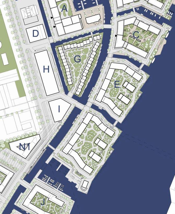KBH ROKLUB UNISCRAP Bebyggelsesplanen består af tre boligøer, et kontorbyggeri, hotel eller lignende samt en erhvervsbygning langs Tømmergravsgade.