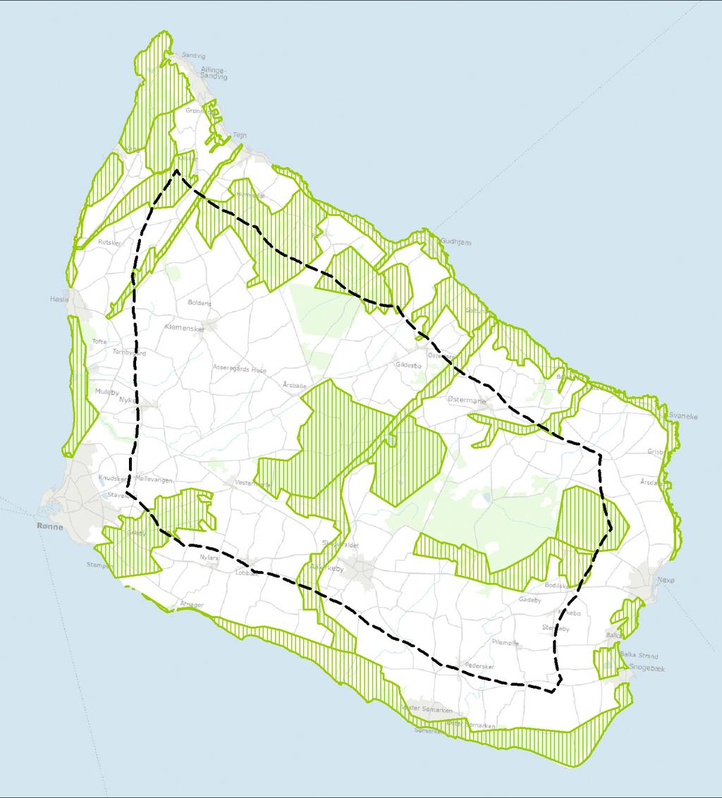 Landskabsudpegning som hindrer udviklingsområder i kystnærhedszonen Kortet viser forvaltningens foreløbige og ikke færdigbearbejdede forslag