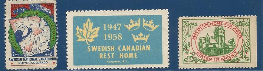 Swedish Home St.Island Foreningen startede i 1932 med at udgive julemærker, en tradition som varede til 1978.