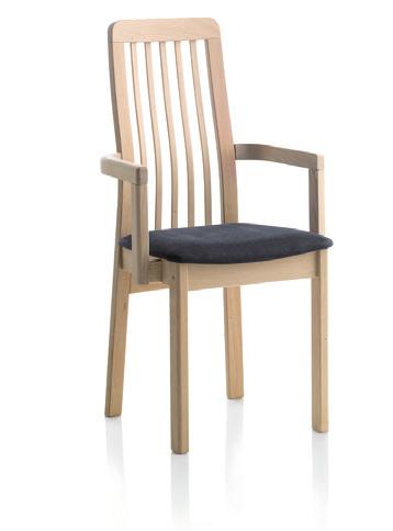 The chair is available with and without arm rest.