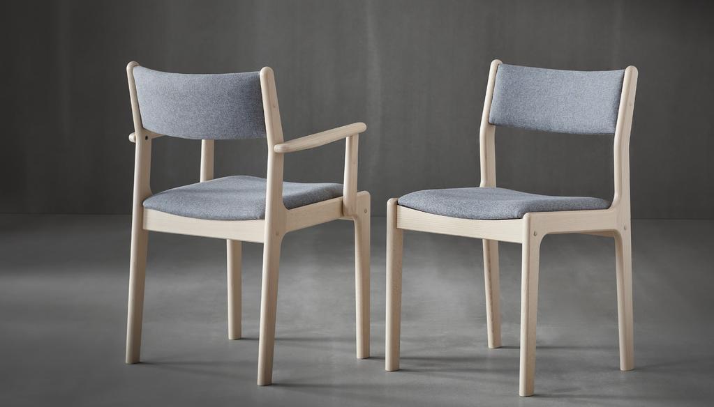 God komfortabel stol med et design, der er velegnet til private hjem, men også til