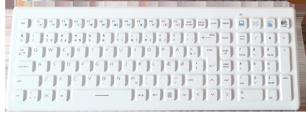 NYHEDER Medical tastatur og mus Vandtæt silikonetastatur og mus