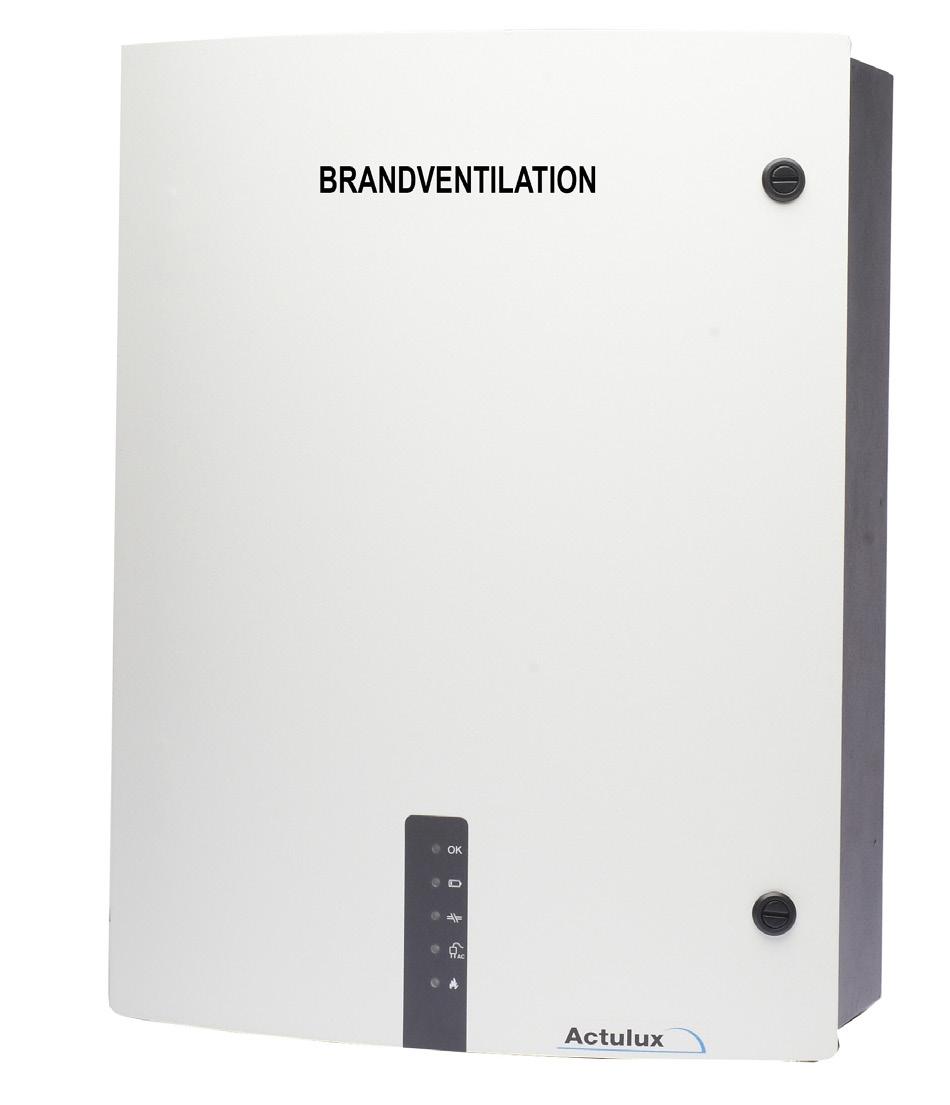 Brugerhåndbog og installationsvejledning Styrecentral SV VA / SV VA SV VAds / SV VAds / SV V0Ads / SV VAds SV A / SV A SV Ads / SV Ads / SV 0Ads / SV Ads Brandventilation ventilation #