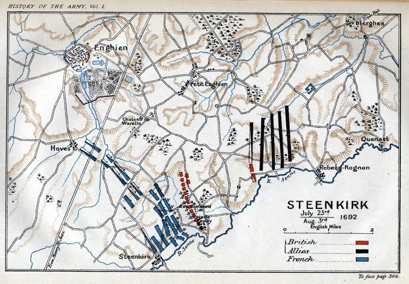 Slaget ved Steenkerque 1692 Kilde: H.R.