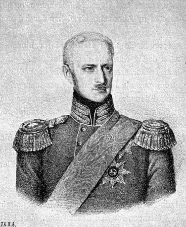 (Frederik af Nør) Dansk general 1842-46 Overrumplingen