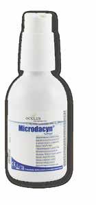kroppens medfødte immunsystem Microdacyn er klar til brug, ph-neutralt, allergivenligt og har ingen kendte bivirkninger på mennesker Microdacyn kan fås som en Wound Care sårskyllevæske og hydrogel