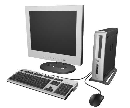 1 Produktegenskaber Egenskaber for standardkonfiguration Computeren HP Compaq Business Desktops indeholder funktioner, der afhænger af den enkelte model.