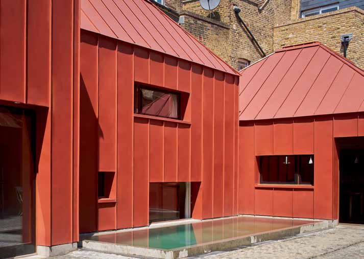 GreenCoat i prisvindende arkitektur Tin House, London Arkitekt: Henning Stummel, Henning Stummel Architects Ltd.