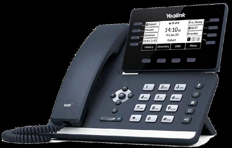 T46 IP telefon T53W T53W - VoIP-telefon - med Bluetooth interface