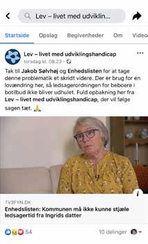 Anni Sørensen, landsformand i Lev, på twitter Tak til Jakob Sølvhøj og Enhedslisten for at tage denne problematik et skridt videre.
