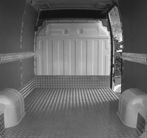 NV400 I Camionnette/Combi Revêtement du plancher Revêtement du plancher Installé fixe dans l espace de chargement Plancher de véhicule d origine avec traitement antirouille Jointoyage SIKA Fonds de