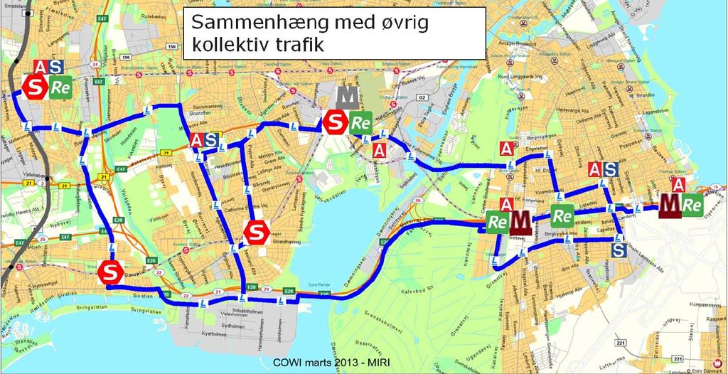40 skal igen ses i sammenhæng med at 500S i dag giver direkte rejsemuligheder fra Brøndby og Avedøre Holme.