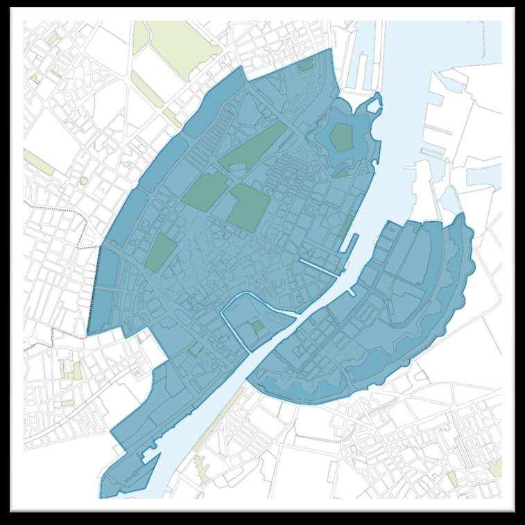 Indre By 6.3 Indre By 1.1 Områdets profil Hovedstadsområdet største koncentration af kontorer, hoteller, restauranter og butikker findes i Københavns Indre By.