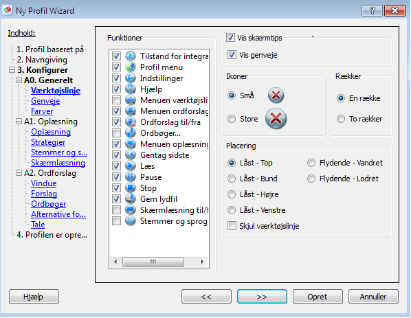 Vælg Gennemse for at åbne den profil, der skal importeres. Profiler gemmes som en.cde-fil.