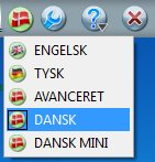 Der følger fire profiler med CD-ORD. DANSK er er standarden i CD-ORD. Profilen DANSK er velegnet for personer med læseog stavevanskeligheder. Du kan også vælge ENGELSK.