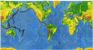 Erfaringen fra global seismologi er, at tsunamier forårsages af de største jordskælv, hvor en lithosfæreplade tvinges ned under en anden, som ved pladegrænserne omkring Stillehavet, ved Indonesien og