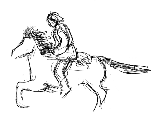 Sigurd svarer: Jeg har jo ikke brug for heste her hos dig, Regin, og på mine ben kan jeg nå lige så langt omkring, som jeg har lyst til.