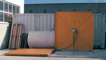 aftapningsplads til fyldning af la-gertanke fra tankvogn ved anven- ikke inkluderet Udendørs