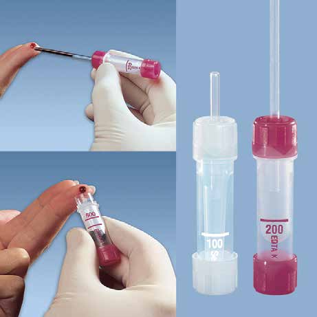 Blodprøvetagning anno 2014 FRIT VALG 1,70 kr./stk. Microvette 100-200 µl Blodprøvetagning med End-to-End kapillarrør.
