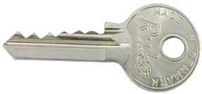 IN Test din nøgle her f o r s i k r i n g s- godkendte låse Sammenlign din nøgle med disse og se din nuværende sikkerhed.