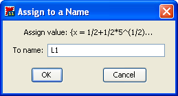 Du kan checke, om alt er i orden ved at udregne L1: L1 = x = 1 2 C 1 2 Alternativ metode: L d solve x = 1 x K1, x = 1 2 C 1 2, 1 2 K 1 2 L 1 = 1 2 C 1 2 Her navngives løsningerne, der returneres fra
