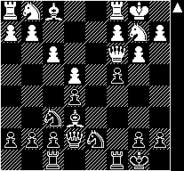 Teksttrækket svækker den hidtil intakte kongestilling og burde undgåes længst muligt. Det mindre onde var 11. -, f5 hvorefter hvid dog med 12. xf5, xf5 13. g3, f4 14. d3 bevarer en fordel. 12. f4 g7 13.