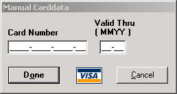 Bookning / Ændring: Receptionen Billede 2. Ved bokning kan man trykke Verify Credit Card for at kontrollere at et kort er gyldigt.